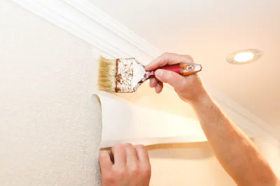 Pose de papier peint à Sausheim — revêtements muraux et toiles de verre